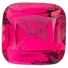 1.70 Carat Natural Loose Rubellite Tourmaline Cushion Shape Gemstone