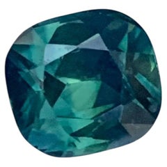 1.70 Carat Natural Loose Teal Green Sapphire Cushion Cut Gemstone