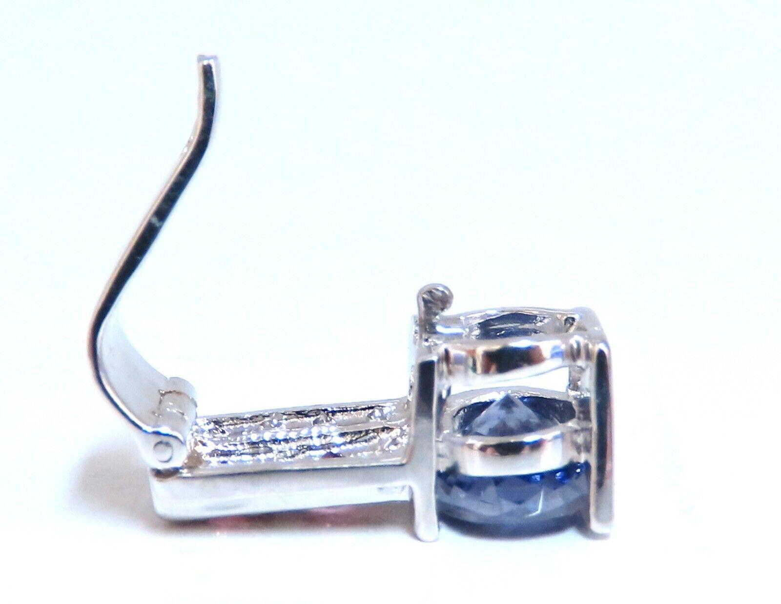 1.70 Carat Natural Tourmaline Diamond Slide and Clip Pendant 14kt Retractable In New Condition For Sale In New York, NY