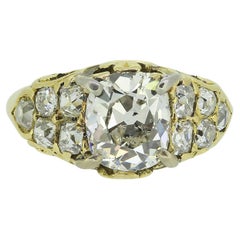 1.70 Carat Old Cut Diamond Ring