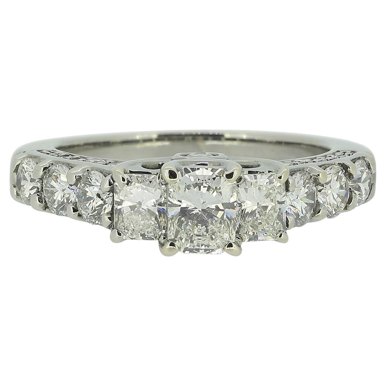 Anello di fidanzamento con diamante a taglio radiante da 1,70 carati