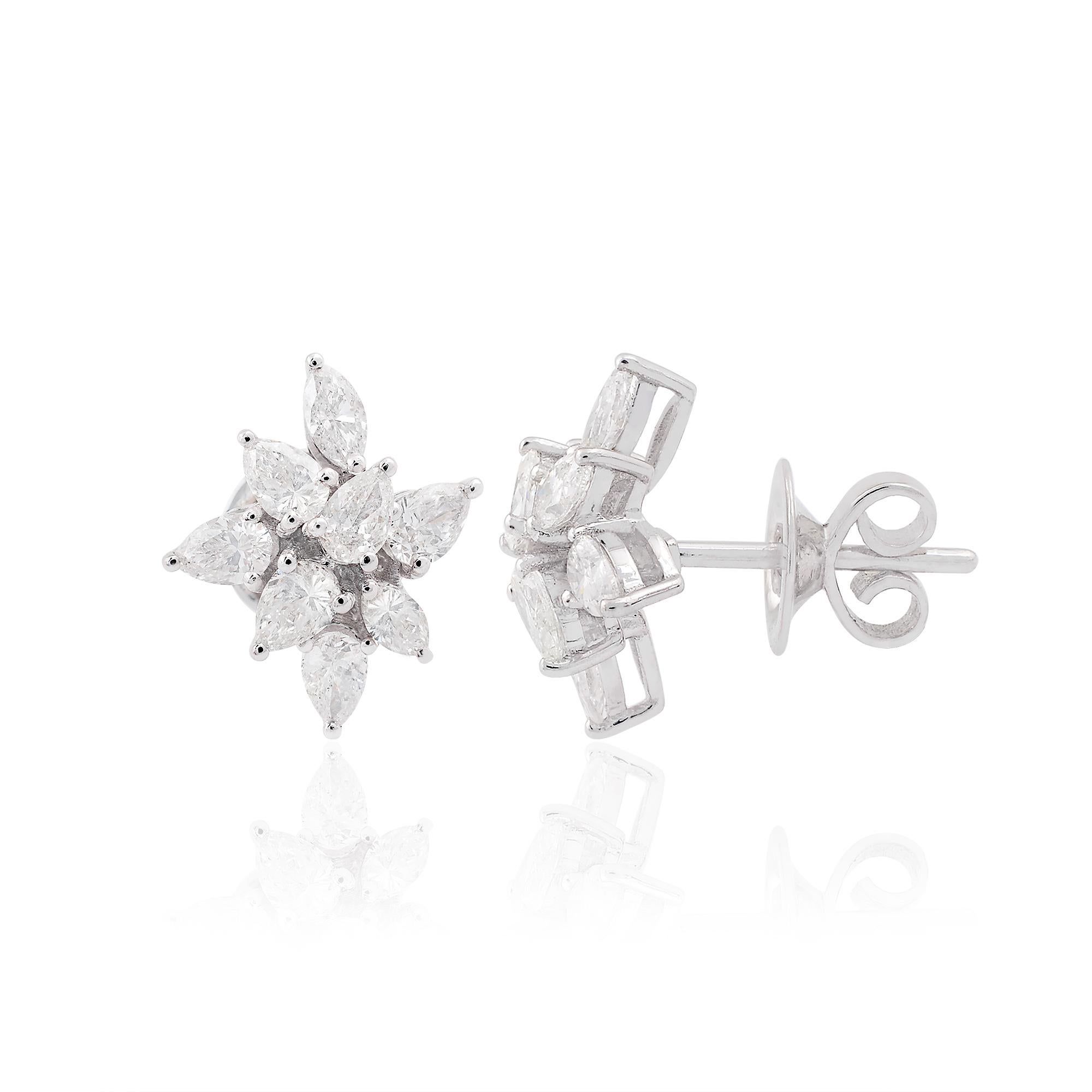 Item Code :- SEE-1336
Gross Wt. :- 3.75 gm
18k White Gold Wt. :- 3.41 gm
Diamond Wt. :- 1.70 Ct. ( AVERAGE DIAMOND CLARITY SI1-SI2 & COLOR H-I )
Earrings Size :- 12 mm approx.
✦ Sizing
.....................
We can adjust most items to fit your