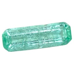 1.70 Carats Emerald Stone Emerald Cut Natural Gemstone From Afghanistan