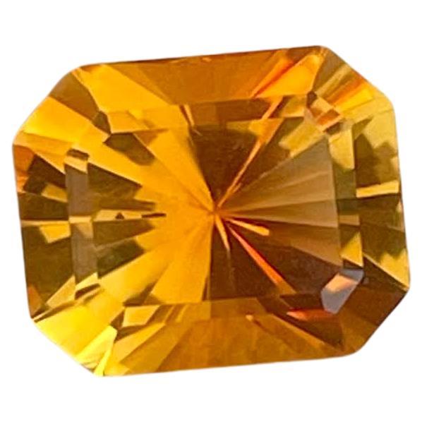 1.70 Carats Madeira Citrine Stone Custom Precision Cut Portuguese Gemstone For Sale