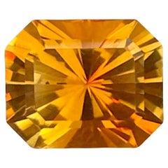 1.70 Carats Madeira Citrine Stone Custom Precision Cut Portuguese Gemstone