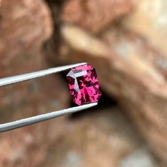 1.70 Carat Natural Loose Pink Garnet Custom Precision Cut Tanzanian Gemstone