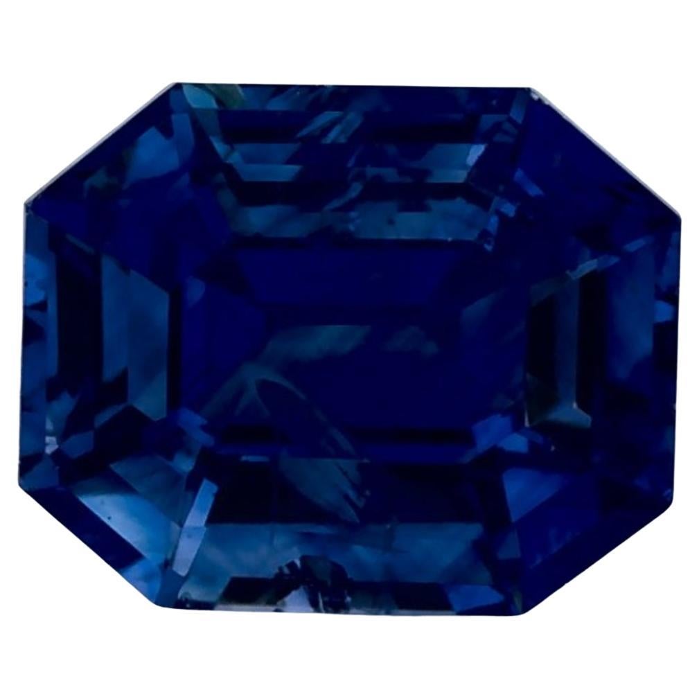 1.70 carati di zaffiro blu ottagonale sfuso