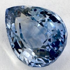 1.70 Ct Blue Sapphire Pear Loose Gemstone