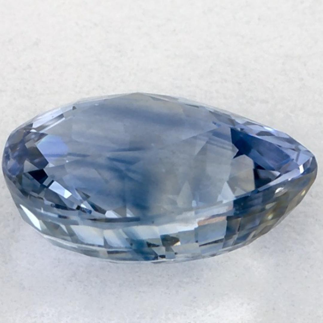 Gema suelta de zafiro azul pera de 1.70 qt en Nuevo estado para la venta en Fort Lee, NJ