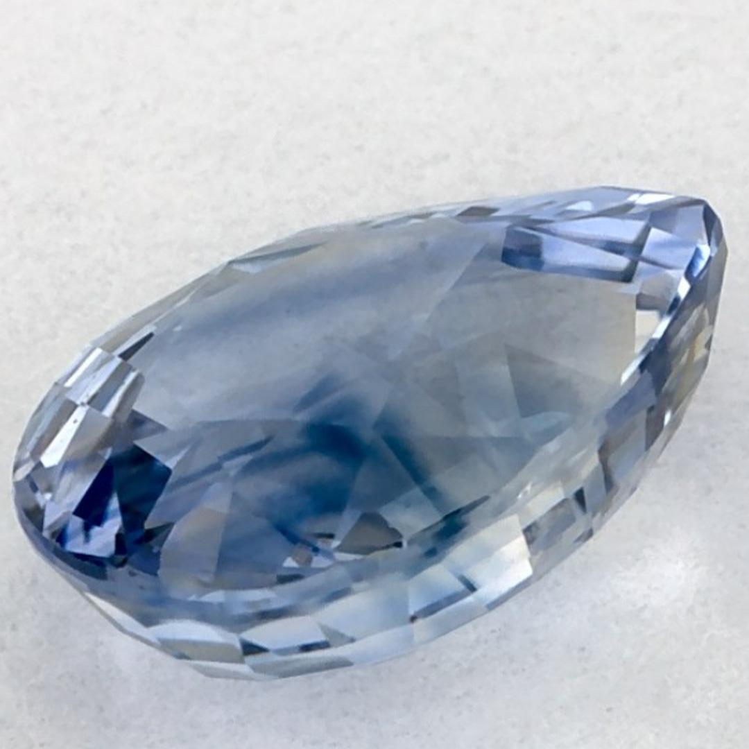 Gema suelta de zafiro azul pera de 1.70 qt en venta 3