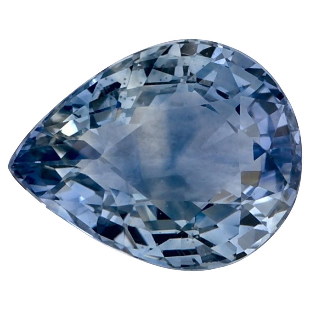 1.70 Ct Blue Sapphire Pear Loose Gemstone