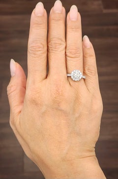 1.01 ct Diamond Halo Ring