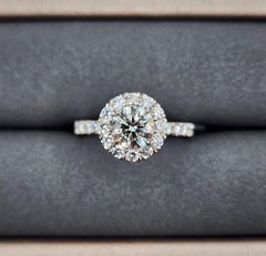 1.70 ct Diamond Halo Ring