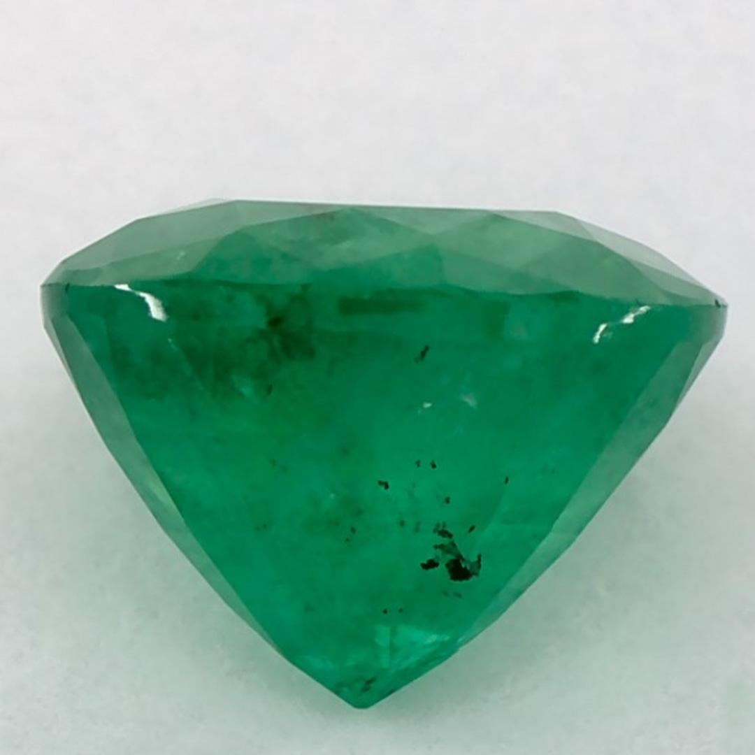 1.70 Ct Emerald Round Loose Gemstone In New Condition For Sale In Fort Lee, NJ