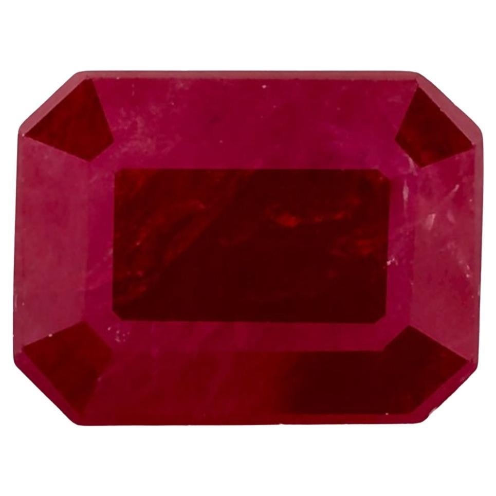 1.70 Ct Ruby Octagon Cut Loose Gemstone (pierre précieuse en vrac)