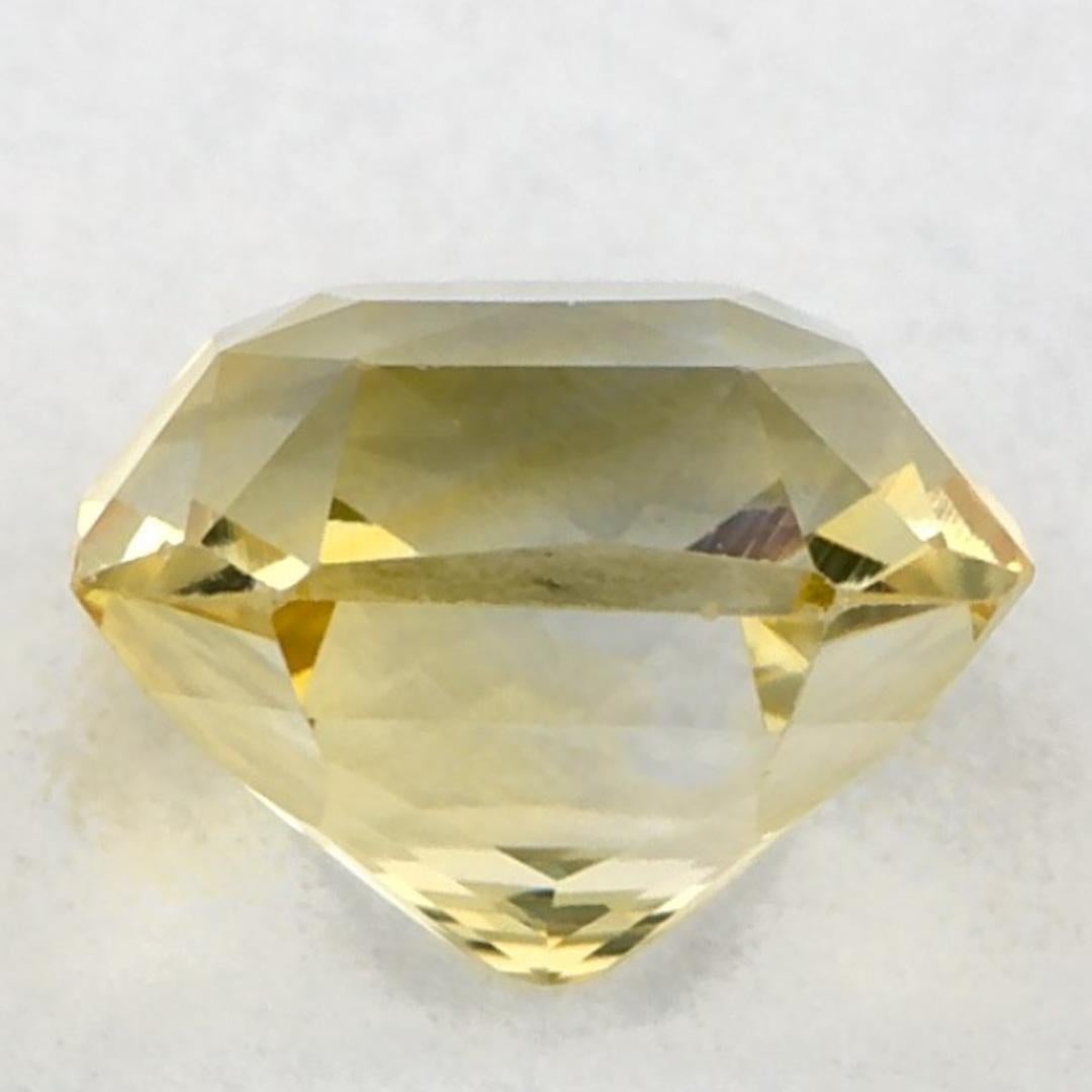 1.70 Ct Yellow Sapphire Radiant Loose Gemstone (pierre précieuse en vrac) Neuf - En vente à Fort Lee, NJ