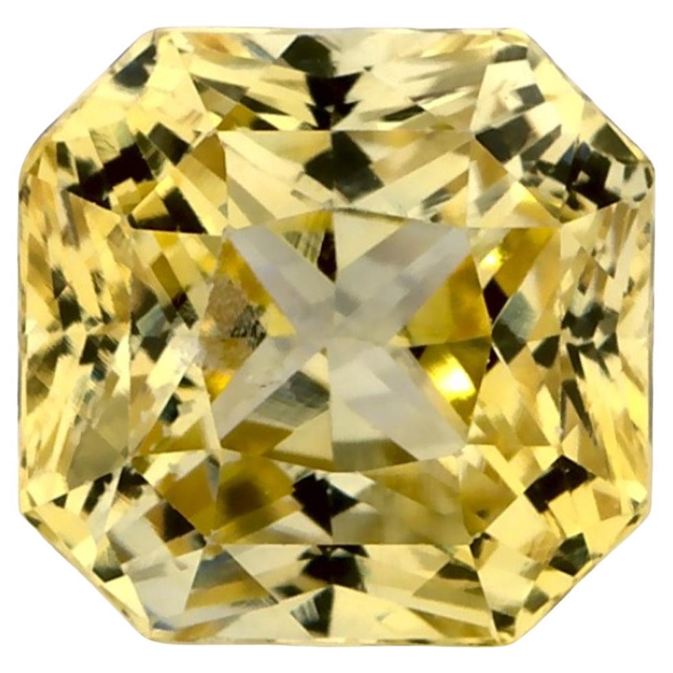 1.70 carati di zaffiro giallo radiante