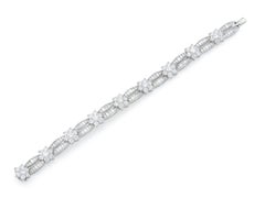 17.00 Carat Diamond Flower Station Bracelet