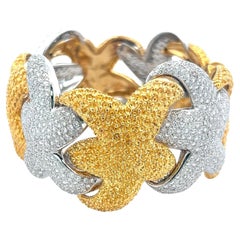 17,00 Carati Diamante rotondo brillante G VS Bracciale in oro bicolore 18 carati