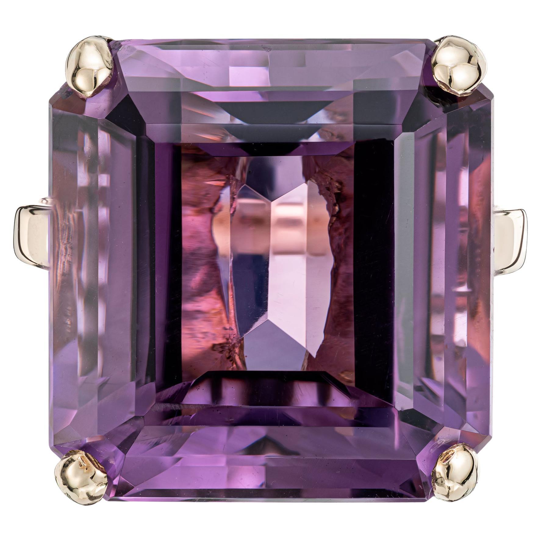 Buy SWAROVSKI Lucent Purple Cocktail Ring - Metal At 33% Off | Editorialist
