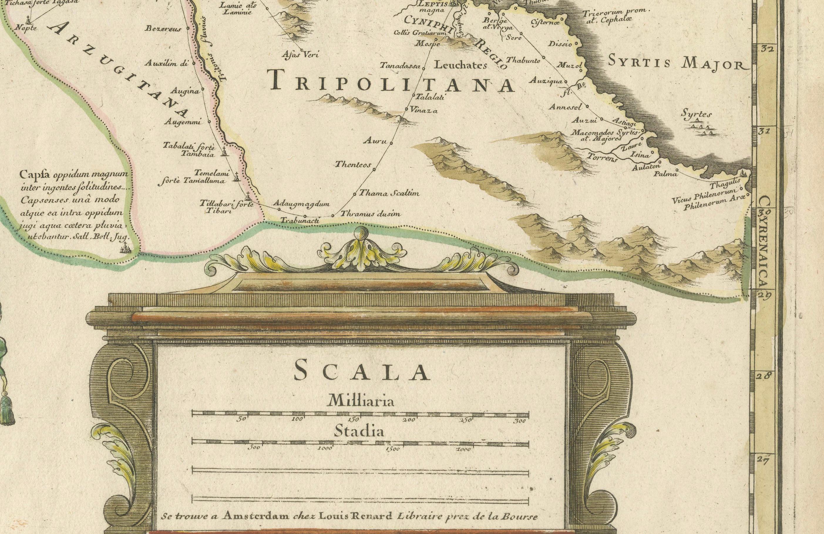 Early 18th Century 1700 Guillaume Delisle Map: Western Mediterranean & Moorish North Africa For Sale