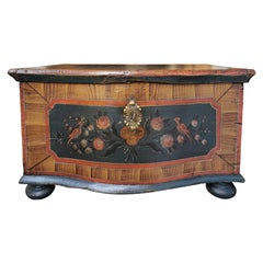 1700 Shaped Blanket Chest, North Italy