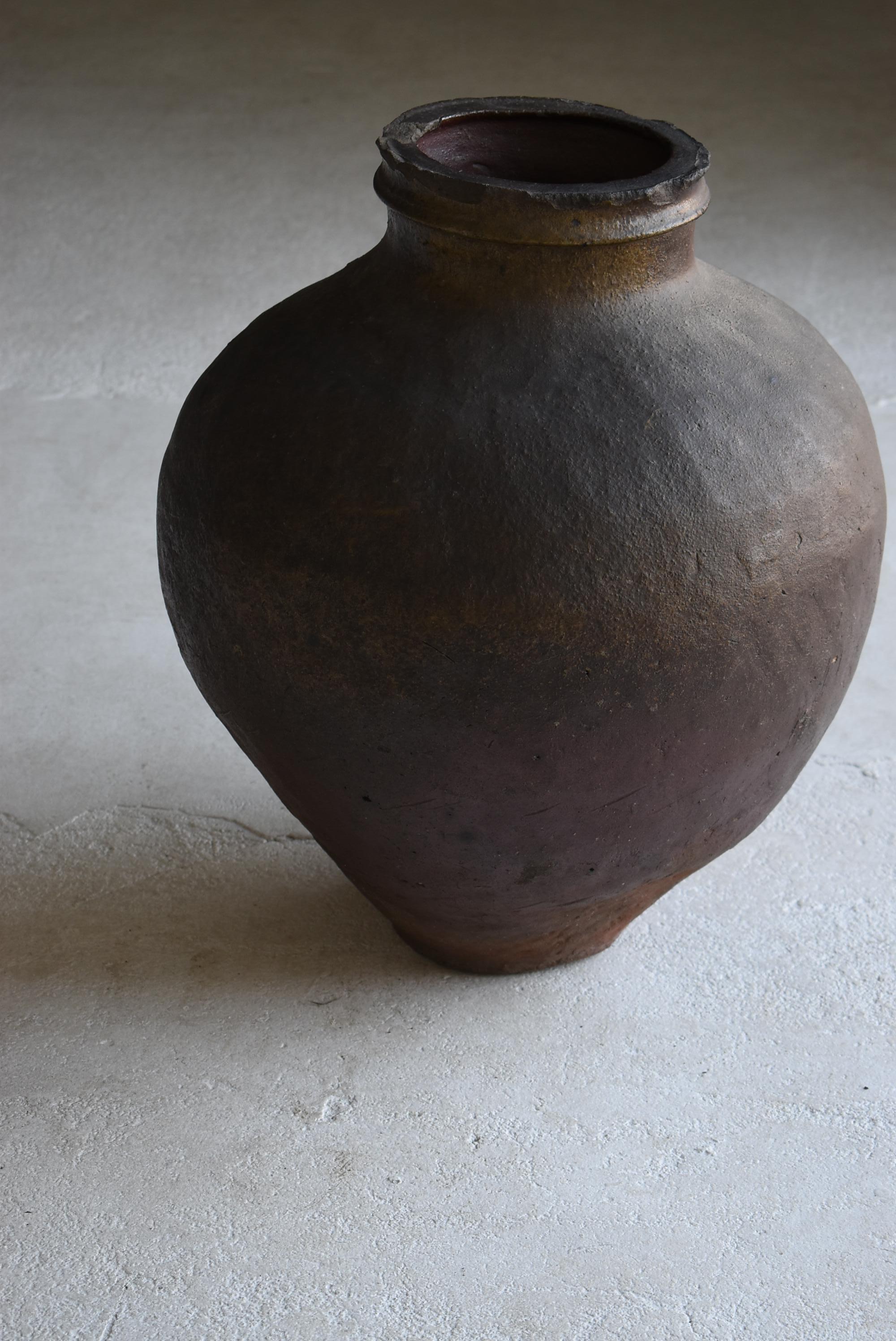 1700s-1850s Japanese Tokoname Pottery Edo Period/Tsubo Jar Vessel Vase Wabi Sabi 1