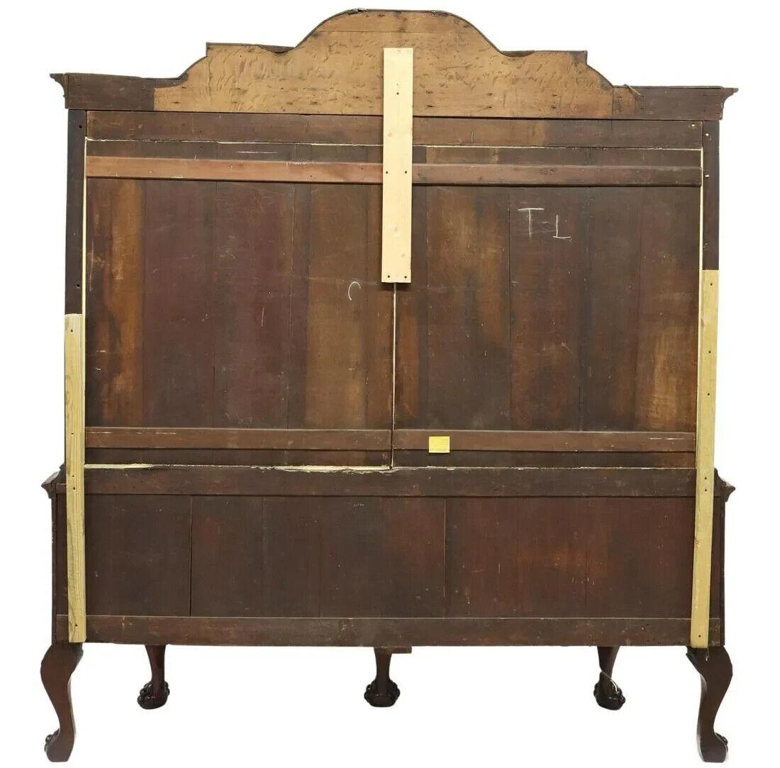 1700's, 18th / 19th C. Antique Walnut, Glass Doors, Dutch Display Cabinet!! In Good Condition In Austin, TX