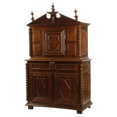 ¡¡¡1700's Antique Louis XIII, tallado, 89" H., French Provincial Cabinet!!!