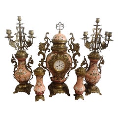 Antique 1700s Clock Set