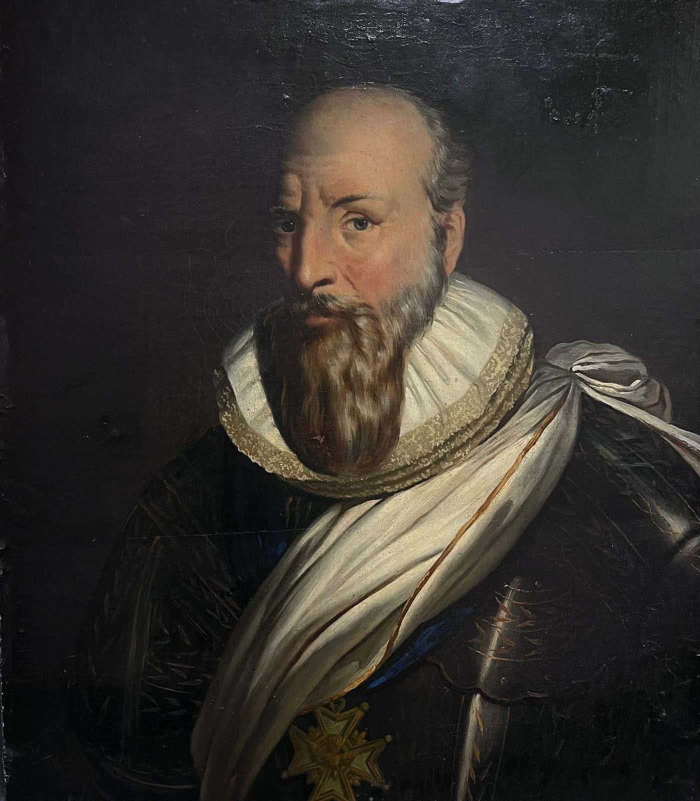 Dutch Ruff Collar 1700's Dutch Old Master - Fine Dutch Old Master Large Oil Painting ...