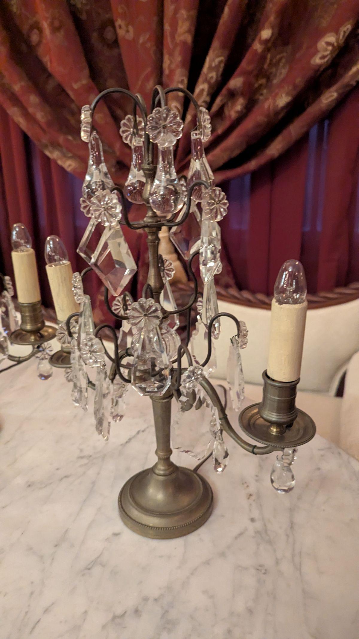 Brass 1700s French Girandoles For Sale