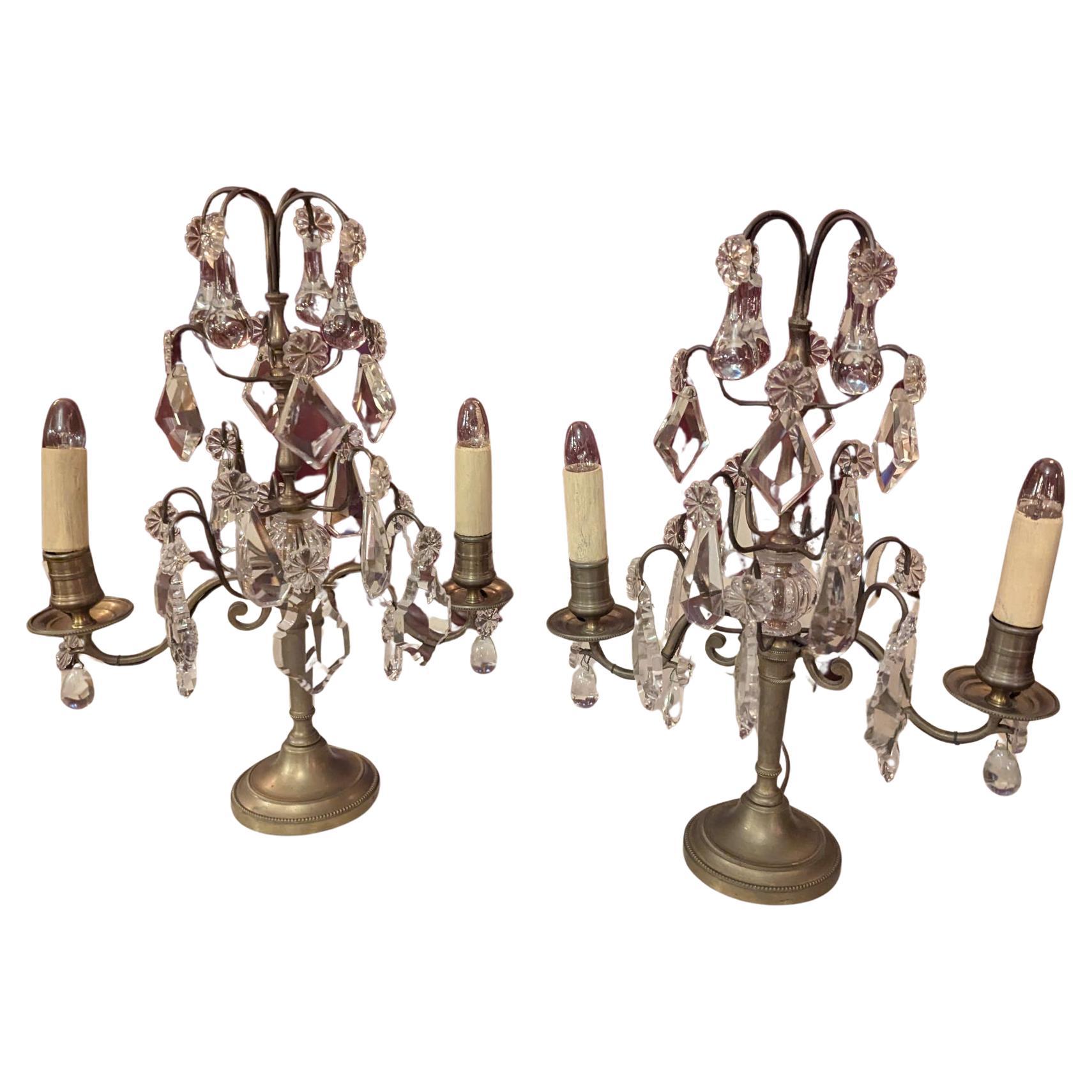 1700s French Girandoles For Sale