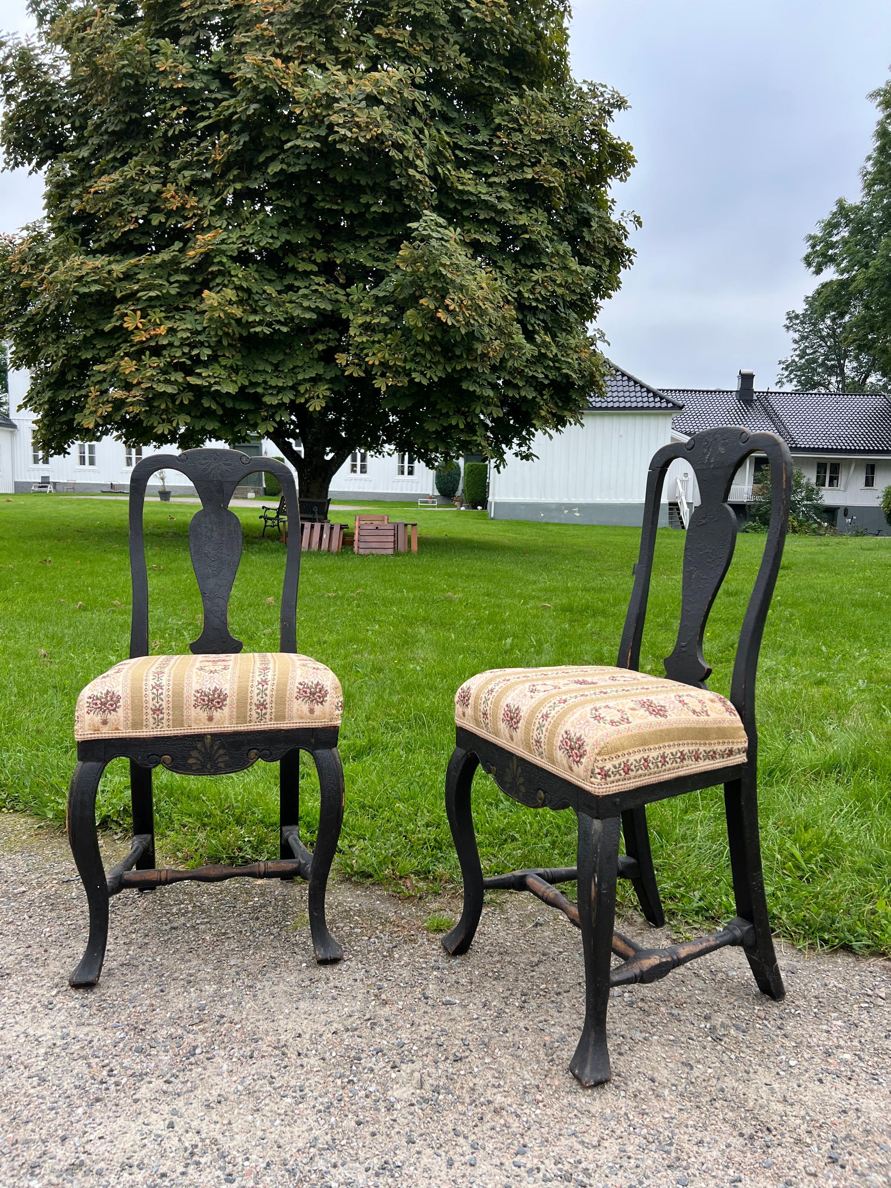 Sedia in pino del 1700 in stile rococò del contadino norvegese in vendita 4