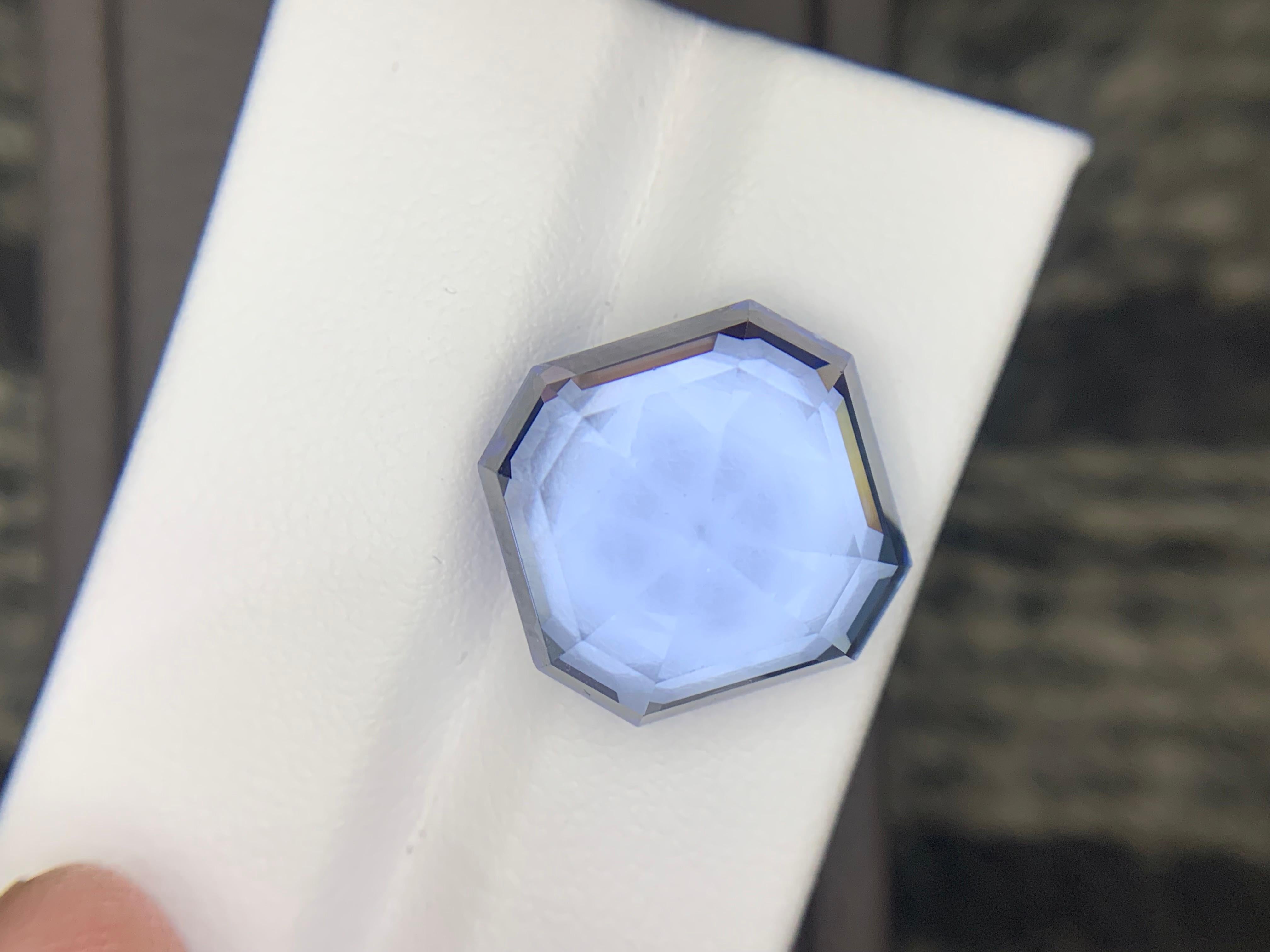 17.01 Carats Certified Natural Aquamarine Goshenite Gemstone Asscher Cut For Sale 8