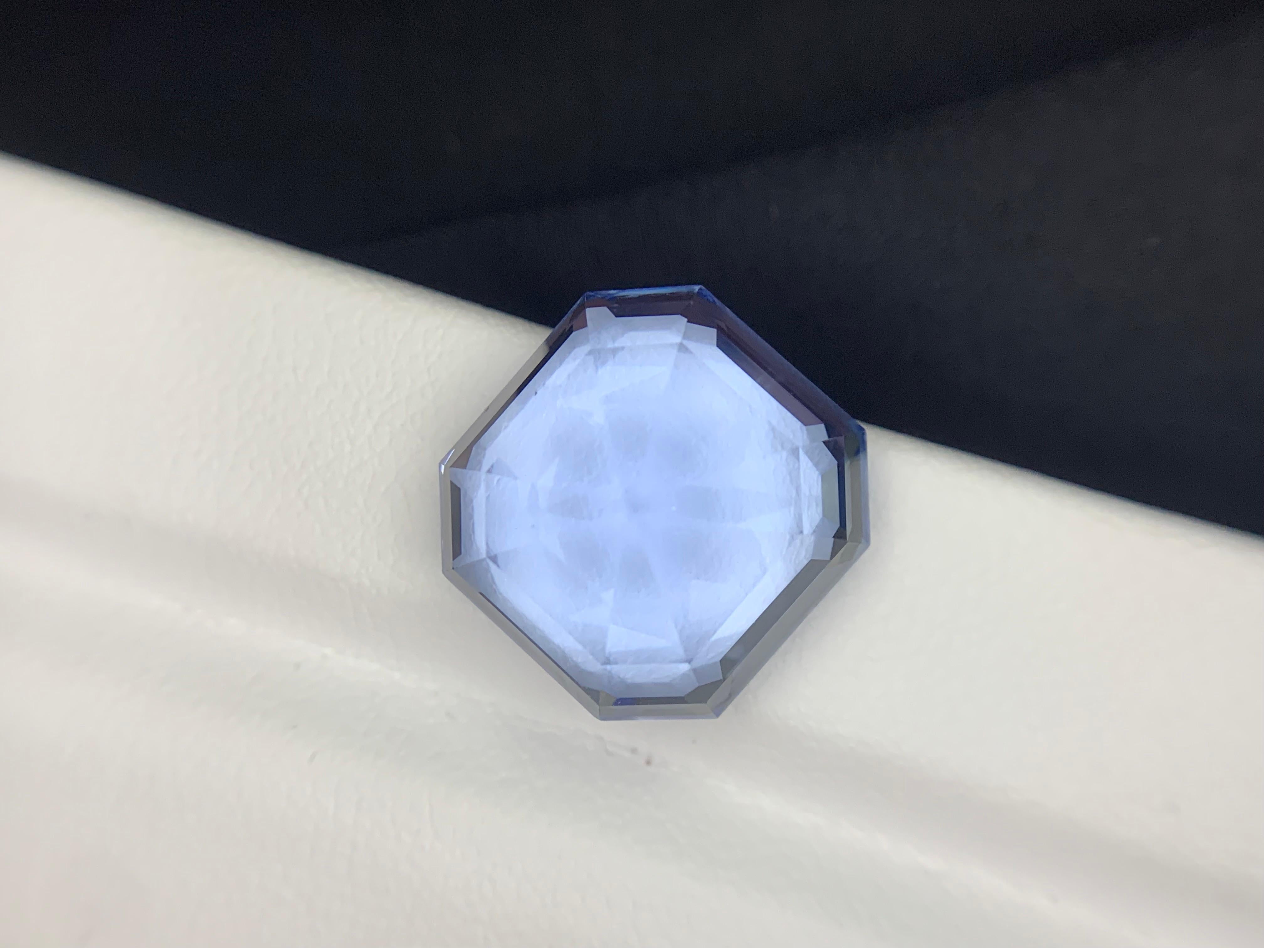 Arts and Crafts 17.01 Carats Certified Natural Aquamarine Goshenite Gemstone Asscher Cut For Sale