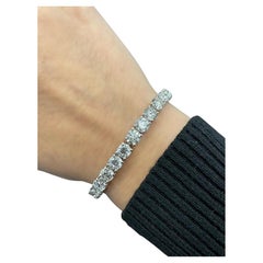 17.02 Carat Platinum Diamond Tennis Bracelet