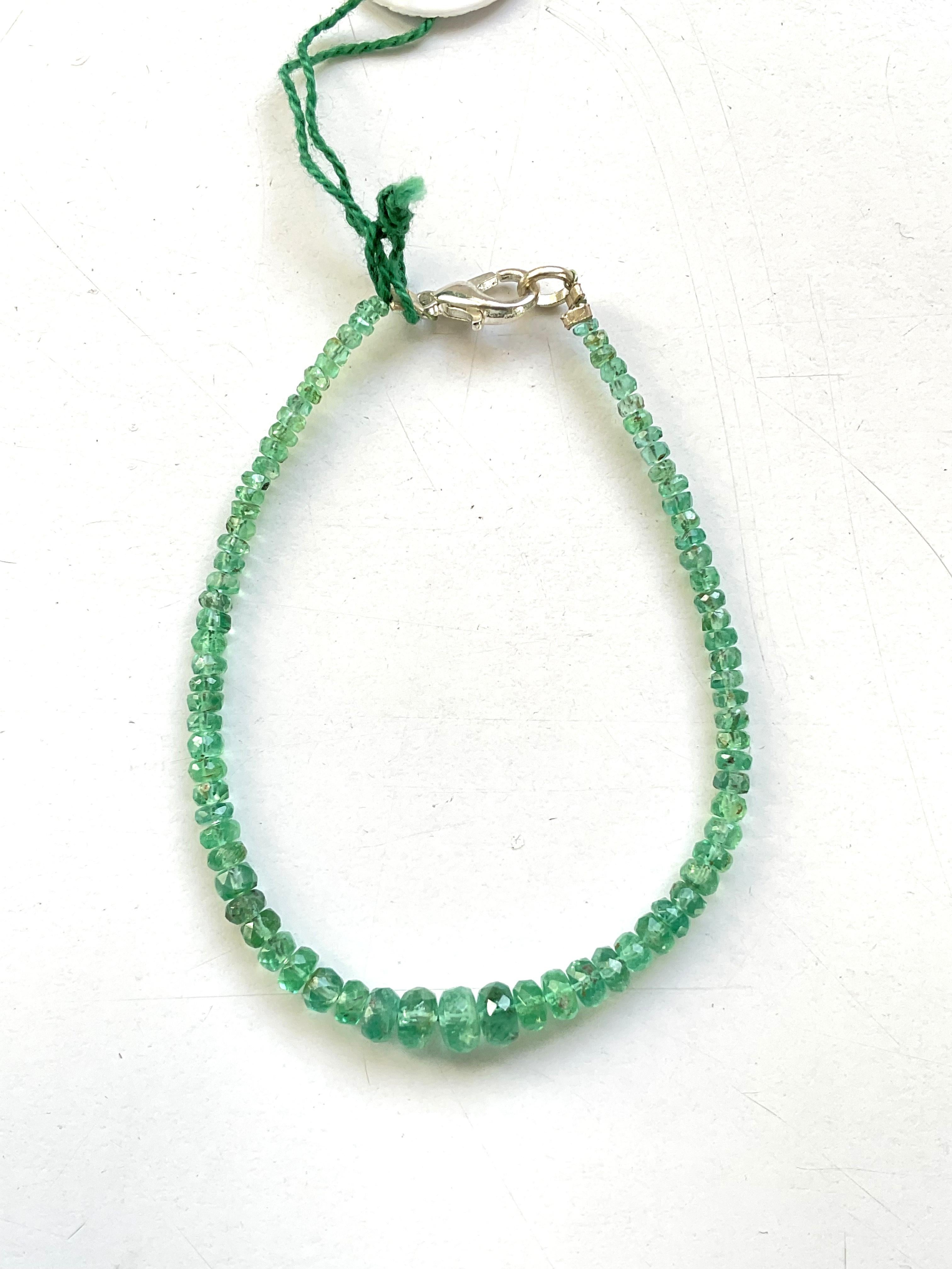 17,05 Karat Panjshir Smaragd Facettierte Perlen für feinen Schmuck Natürlicher Edelstein für Damen oder Herren im Angebot