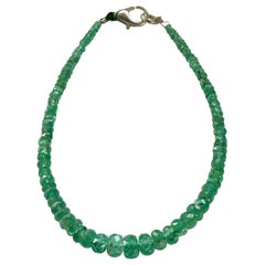 17.05 Carats Panjshir Emerald Faceted Beads For Fine Jewelry Natural Gemstone
