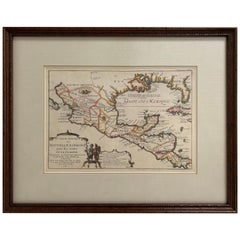 Used 1705 Golfe de Mexico and Florida Framed Map