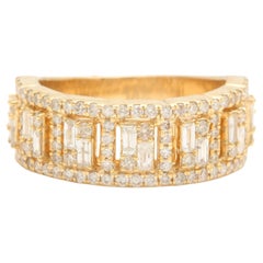 1.70ct Natural Diamond 14K Solid Yellow Gold Men's Ring