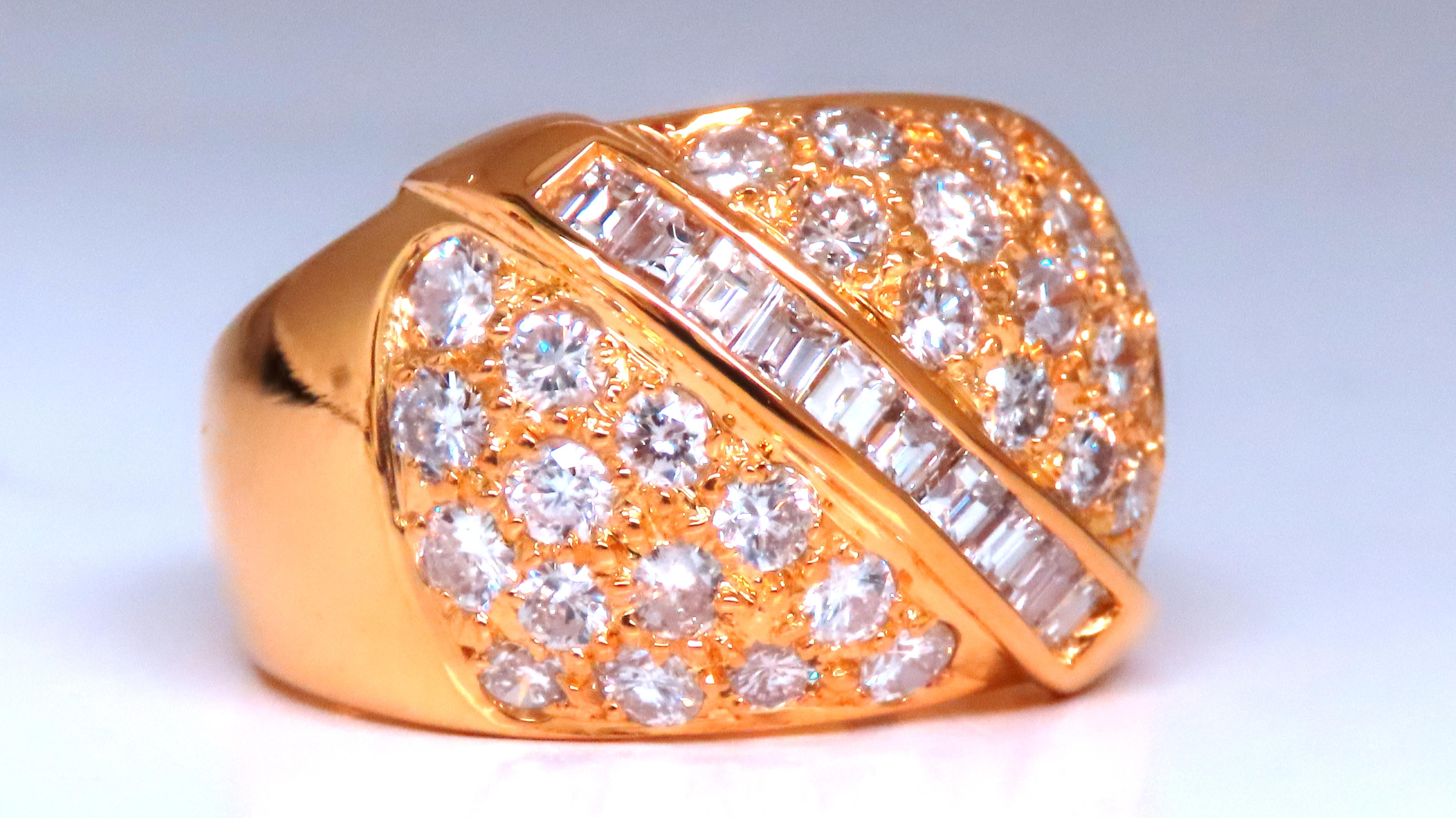 1.70ct Natural diamonds band ring.
G-H Color VS-2 clarity
18kt yellow gold
10 grams
14mm wide
4.5mm depth
size 10.25
$12000 appraisal to accompany