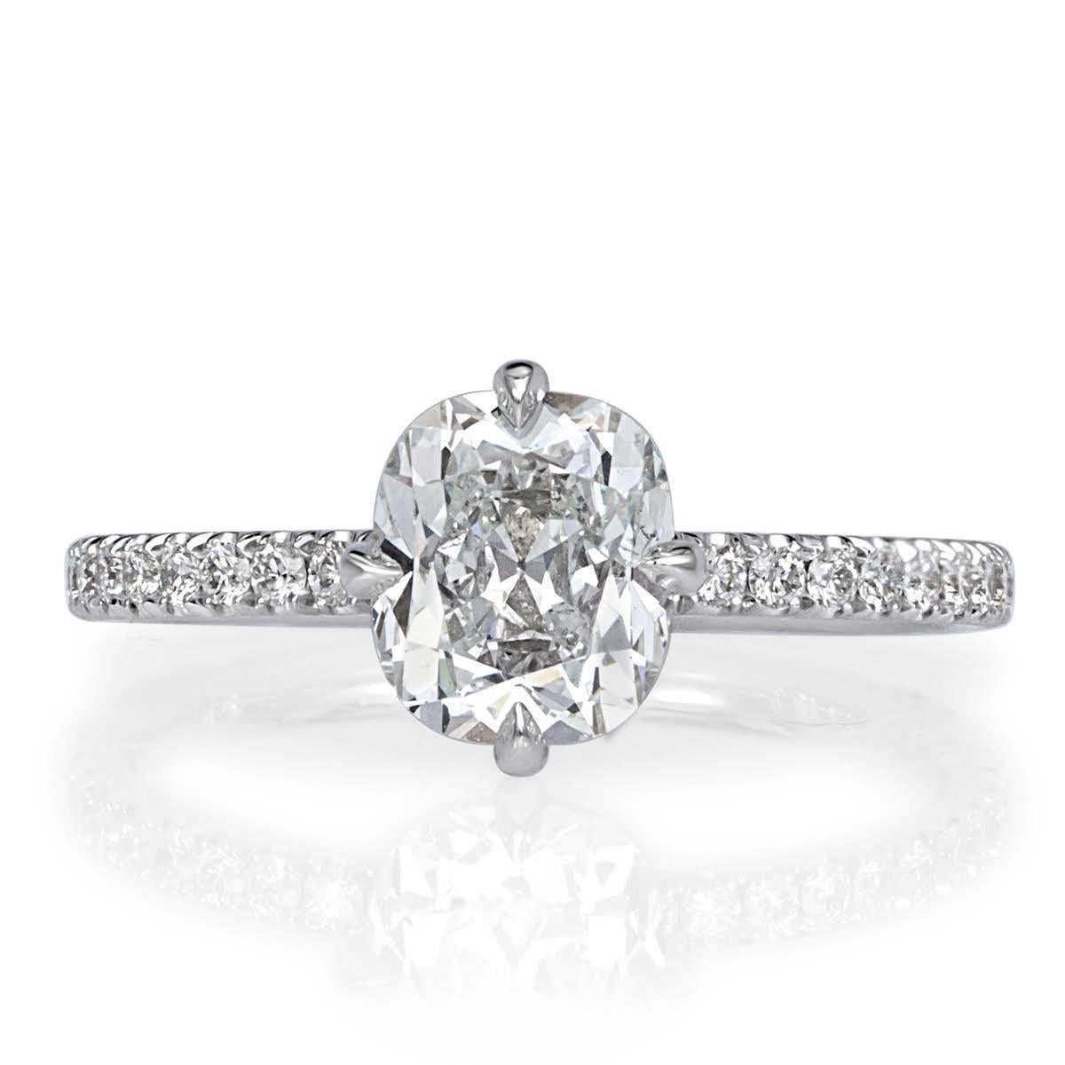 1.70ct Old Mine Cut Diamond Engagement Ring