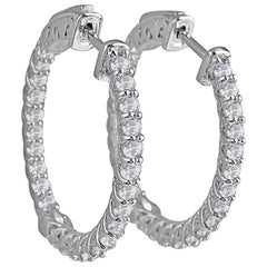 Diamond Hoop Earrings