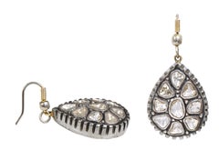 Pendientes Lágrima de Diamantes de 1,71 Quilates en Estilo Art-Deco