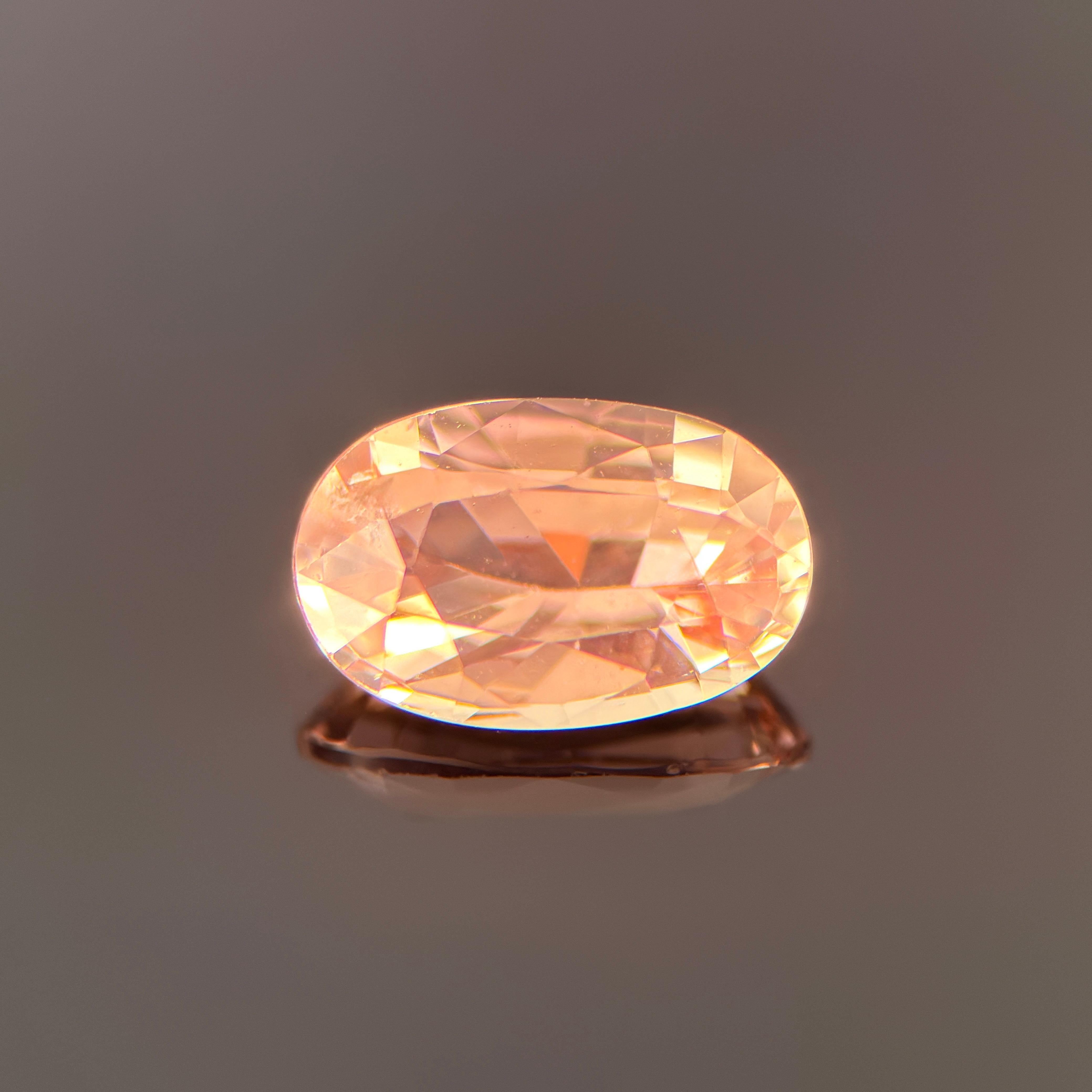 1.71-Carat Natural Padparadscha Sapphire —  Untreated, Radiant Orange-Pink Glow 1