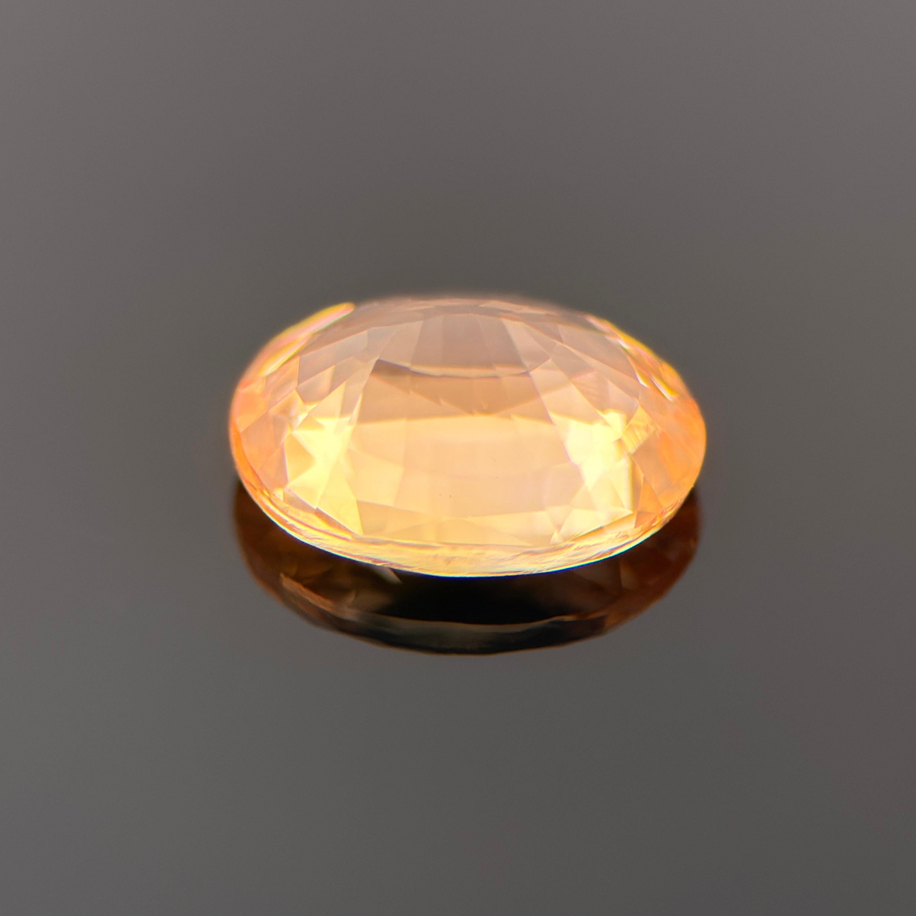 1.71-Carat Natural Padparadscha Sapphire —  Untreated, Radiant Orange-Pink Glow 2