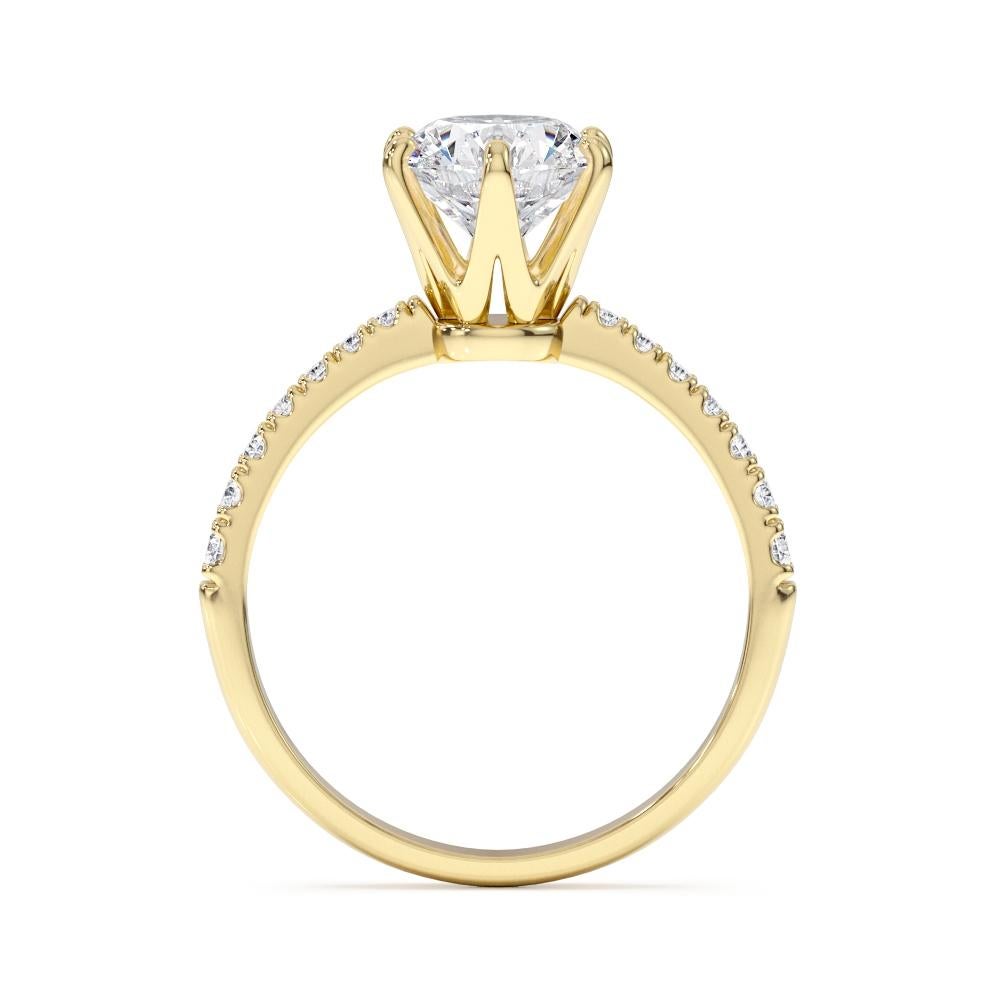1.71 Carat GIA Certified Solitaire Diamond 6 Prong Engagement Ring in 18 Karat Yellow Gold 

Luxurious and elegant, this beautiful 