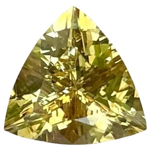 1.71 Carats Yellow Chrysoberyl Stone Trilliant Cut Natural Sri Lankan Gemstone