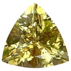 1.71 Carats Yellow Chrysoberyl Stone Trilliant Cut Natural Sri Lankan Gemstone